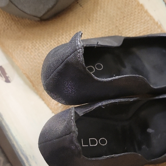 Aldo Shimmering Black High Stiletto Heels Womens Size 10, Party, Career - Picture 4 of 7